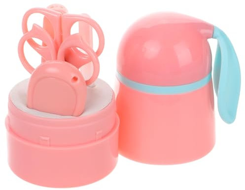 TOYANDONA Kinder Nagelschere Babypflege Set Nagelknipser Und Nagelfeile Für Neugeborene Mit Üßem Etui 5 Teiliges Nagelpflege Set Für Sanfte Maniküre Und Pediküre Ideal Für Kleinkinder Und Babys