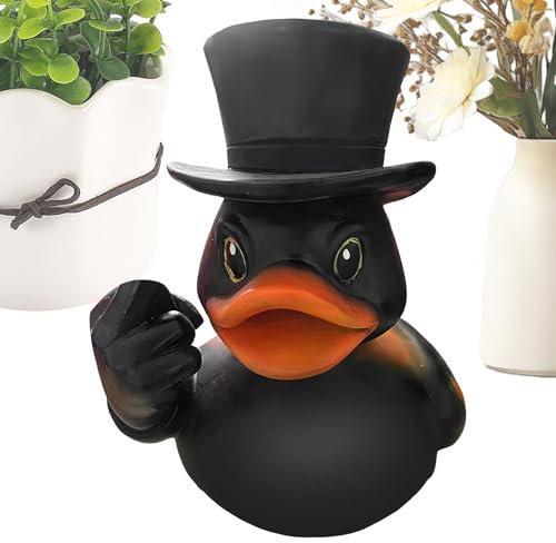 Générique Middle Duck Figurines, Finger Animal Statues, 2.95x2.76in Home Decoration, Multipurpose Table Sculptures, Conversation for Desk, Shelf, Bedside, Fireplace