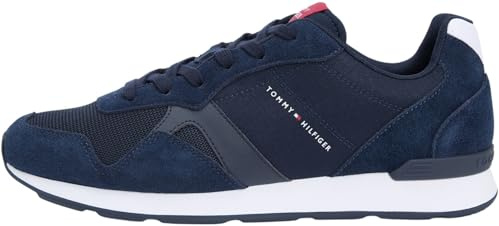 Tommy Hilfiger Uomo Sneakers Running Maxlite Mix con Lacci, Blu (Desert Sky), 45