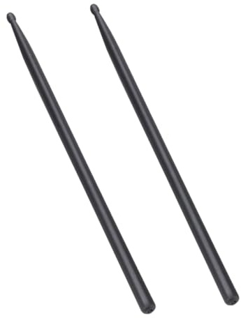 Kisangel 5a Aluminiumlegierung Drumsticks Trommelstöcke Paar Ergonomisch Langlebig Schlagzeugzubehör Für Üben Und Performance Schwarz