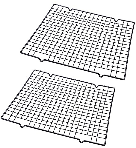 Milisten 2 piezas Rejilla de Enfriamiento para Pasteles Inoxidable para Hornear y Enfriar Tartas Galletas y Muffins Herramienta de Cocina Práctica y Funcional