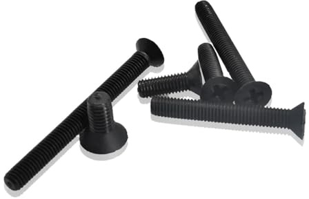 50 Stück schwarze Nylon-Senkkopfschrauben M2 M2.5 M3 M4 M5 M6 M8 Kunststoff-Senkkopf-Maschinenschraube(M5X20)