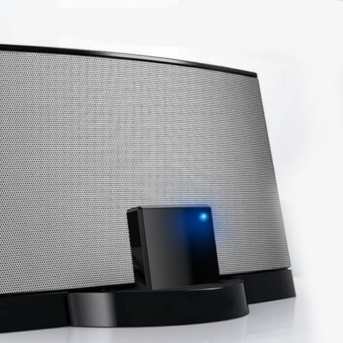 Plyisty Receptor de Audio Adaptador Bluetooth 5.4 de 30 Pines para Sounddock y Otras Estaciones de Acoplamiento de Música de 30 Pines, No para Automóviles ni Motocicletas