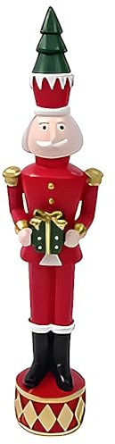 Soldatino Soldato Schiaccianoce Natalizio Alto cm33 Decorazioni Natalizie Albero di Natale addobbi casa Idea Regalo