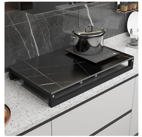 QSTGX Copri Fuochi Cucina Gas 5 Fuochi Coperchio Piano Cottura Resistente al calore Per piani di lavoro, lavelli, camper e fornelli elettrici/a gas(A,40x50x9.6 CM)