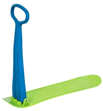 Portable Snowboard with Handle Foldable Snowboard for Kids & Teens | ABS & Eva Material | Outdoor Winter Sports Equipment- Blau Grün