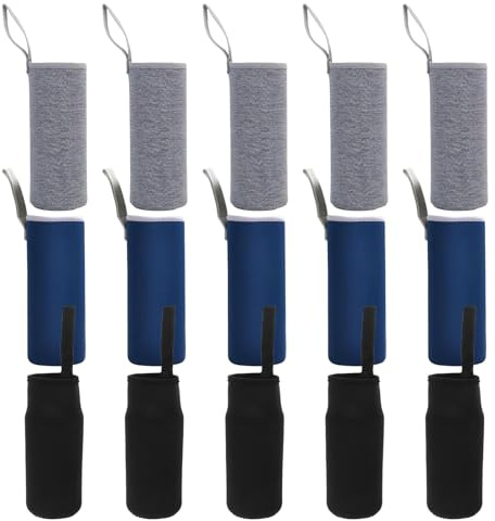 Gogogmee 15pièces Housse de Protection pour Tasse et Bouteille d'eau avec Bandoulière Housse Isotherme pour Verre et Gourde