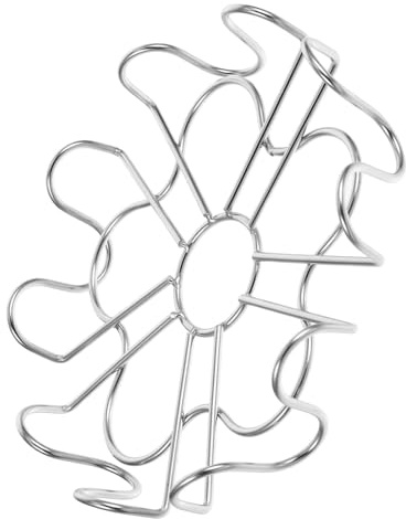 SHINEOFI Support Réutilisable Cuisson Vapeur des Œufs pour Support de Casserole en Acier Inoxydable 304 Multifonction et Argenté pour Maison