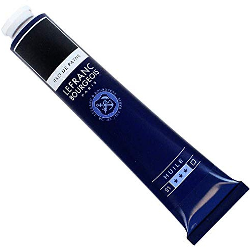 Lefranc Bourgeois 810090 feine Ölfarbe, lichtecht mit hervorragender Deckkraft & hoher Farbintensität, gleichmässiger Konsistenz und optimaler Mischbarkeit, 150ml Tube - Payne's Grau