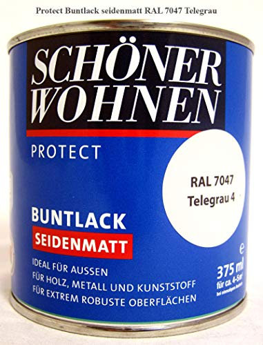 Profidur Buntlack 375 ml RAL 7047 Telegrau Seidenmatt Schöner Wohnen