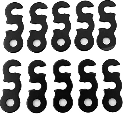 Zeltleinenspanner Schnurspanner Seilspanner Guyline Cord Zelt Wind Seil Schnalle Guyline, 10 Wind Seil Schnallen Aluminiumlegierung Guyline Schnurversteller f¨¹r Cam