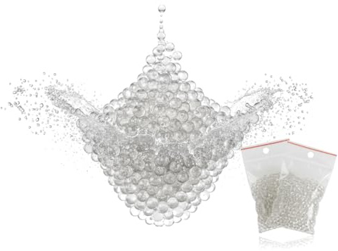 Deco-Boulevard 10 Tüten MEDIUM TRANSPARENT klare - Wasserperlen, Gelperlen, Blumenperlen, Hydroperlen