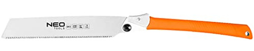 NEO TOOLS Japansäge klappbar, japanische Säge Feinschnittsäge 250-275 mm | Mit flexibles Blatt, Schmale Klinge, Für Heimwerker & Gewerbe, Feinsäge für Holz, Zugsäge Holzsäge