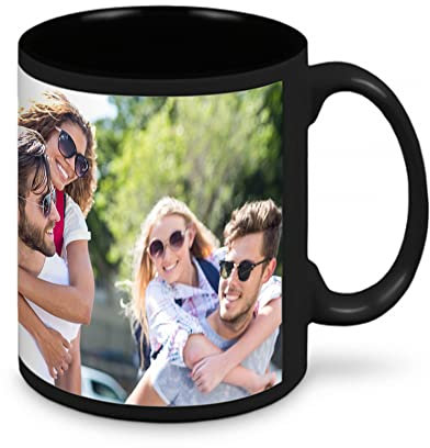 Tazza Nera in Ceramica Personalizzabile