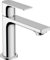 hansgrohe Rebris E - Waschtischarmatur mit Zugstangen-Ablauf, Wasserhahn Bad mit Auslauf Höhe 109 mm, Mischbatterie Waschbecken wassersparend (EcoSmart), Chrom, 72559000