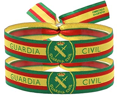 BDM - Pulsera Guardia Civil de tela con cierre deslizante para hombre y mujer. Elige cantidad