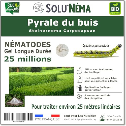 SOLUNEMA - Nématodes contre la pyrale du buis - 25 Millions Longue Durée