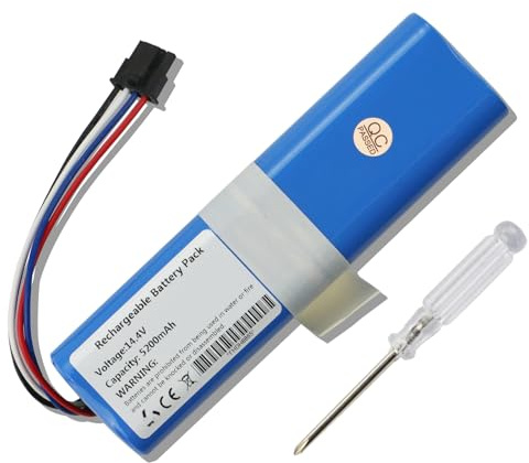 MULS 5200mAh 14.4V Vacuum Battery Replacement for Dreame D9 D10 Plus L10 Pro Plus L10 D10S L10S RLS5-BL0 F9 Z10 Pro RLS5-WH0 D10 RVS5-WH0 RL55L D9 Pro D9 Max L10 Pro P2150-4S2P-MMBK P2008-4S2P-MMBK