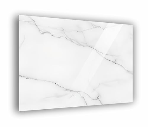 Küchen Spritzschutz Marmor Weiß in verschiedene Größen | Küchenrückwand | Aluverbund | Fliesenschutz | Paneele | Küchenfliesen | Fliesenspiegel | Rückwand | Art.Nr.8 (Aluverbund 60x60cm)