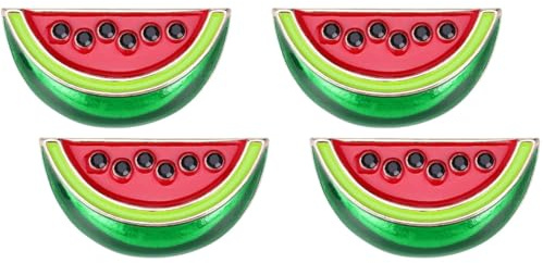 CALLARON 4Er Set Wassermelonen Broschen Pin Emaille Cardigan Clip Schalclip Pullover Kragen Schmuck Accessoires Für Damen
