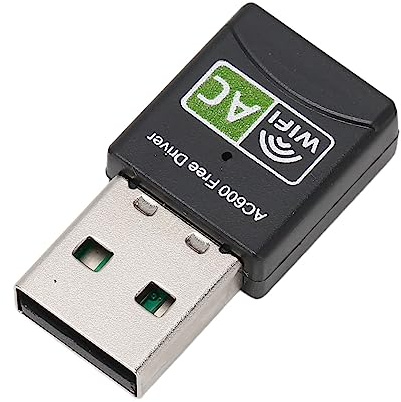 Adaptador WiFi USB de Doble Banda de 600 Mbps, Adaptador de Red WiFi Gratuito con Unidad Realtek8811CU para 10, PC, Computadora Portátil con Modo Ap, para Enrutador WiFi