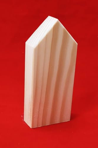 Astreine Holzhaus zum Bemalen oder als Deko 5x11x2,2 cm