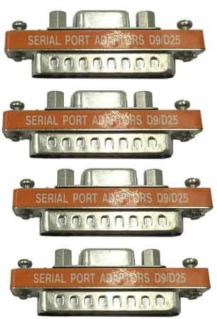 GIWFBQTR 4X Db9 Buchse auf Db25 Stecker Mini Serielle Schnittstelle Adapter Kabel Gender Umsetzer