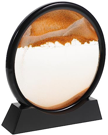 Vaguelly Sablier Décoratif Sable Couleur Objet Art De Bureau pour Décoration Maison Et Original avec Cadre Noir