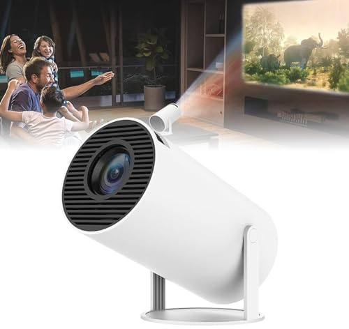 Cinematic Projector Portable Home Theater, 2026 Portable Mini Projectors with Wifi & Bluetooth, Auto Keystone, 130 Display, 180° Rotating Stand – Home Cinema & Outdoor Use