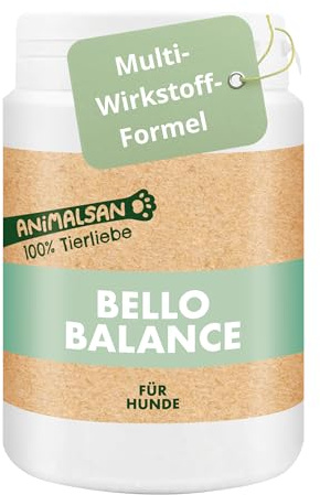 BelloBalance bei Stress & Unruhe für Hunde, 100 Tabletten | Mit L-Tryptophan, Baldrian, Magnesium & B-Vitaminen – zur Unterstützung innerer Ausgeglichenheit & Gelassenheit