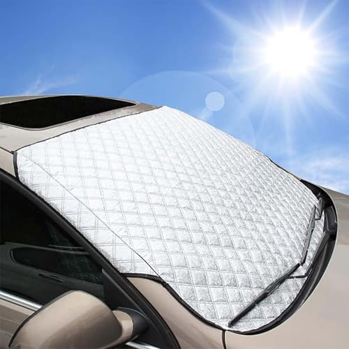 Copri Parabrezza per Auto per Jeep Renegade 2016-2023, Copri Parabrezza Antigelo Auto Inverno,Contro Neve,Ghiaccio,Gelo,A