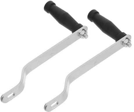 JOINPAYA Manivelle de Treuil Manuel Argentée 2 Pièces Poignée de Rechange Résistante à la Corrosion pour Remorque Bateau Voilier et Camping-Car Accessoire Robuste et Ergonomique pour