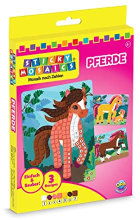 Sticky Mosaics ORB Reise TravelPack Pferde Kreativ Bastelset ab 4 Jahre