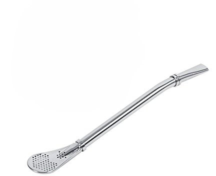 Paja de Filtro Agitador de Café de Acero Inoxidable Plateado Cuchara Socialme-eu