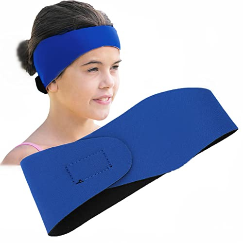 Fascia da bagno, fascia da nuoto elastica confortevole in neoprene per bambini adulti(M-Blu)