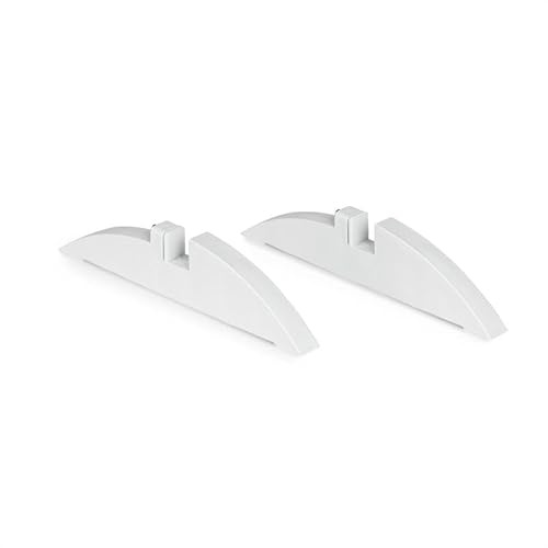 Klarstein Wonderwall Stand Feet for Wonderwall Infrared Heater - Plastic, 2 Pieces, Accessory, Grey-Silver