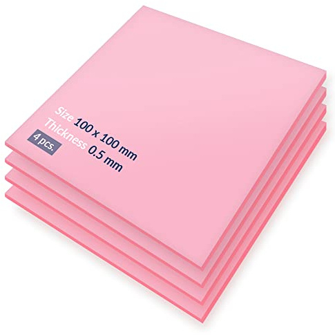 ARCTIC Thermal Pad Basic (100 x 100 mm, t: 0,5 mm) Förpackning med 4, Material: APT2012