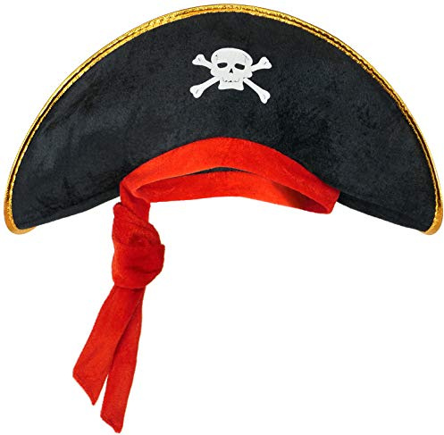 Pirathatt för barn - kostymtillbehör för flickor och pojkar för karneval/karneval