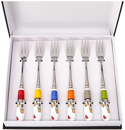 Egan 6 Forchettine, Multicolore, 1X2,3X15 cm