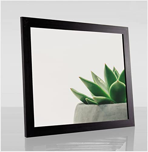 Bilderrahmen Diamond 40x120 cm Schwarz gemasert ideal für Diamond Painting mit 1 mm antireflex Kunstglas