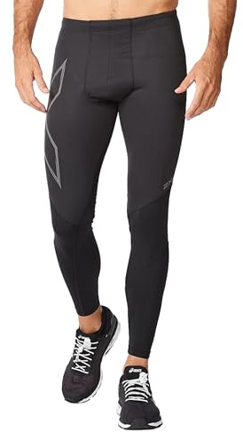 2XU Herren Ignition Shield Compression Tights Kompressionshose, Schwarz/Schwarz reflektierend, M