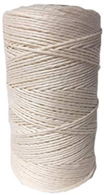 Netuno Spago di Lino Naturale Bianco 1mm 100m - Filo per Macramè, Giardino, Fai da Te - Corda Decorativa per Lavori Creativi e Decorazioni