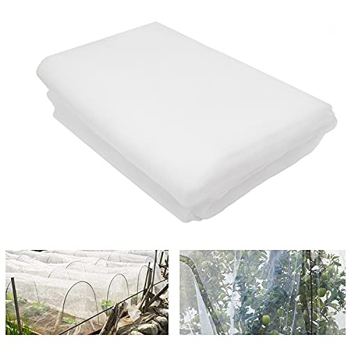 LINSOCLE Filet Anti Insecte 3m x 6m, Filets pour Jardin, Maille Fine Anti-Insecte en Maille pour la Protection des Plantes Fleurs Légumes