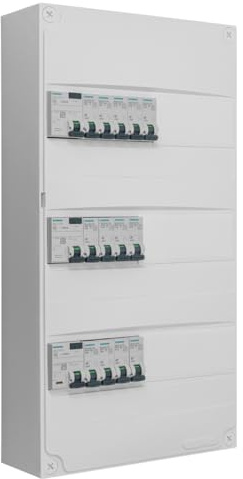 Siemens - Tableau 3 Rangées Pré-équipé 2 Inter Diff 63A - 1 Inter Diff 40A