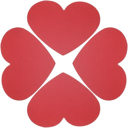 Operitacx Herzförmige Grußkarten Leere DIY Papierausschnitte Für Valentinstag Basteln Und Dekoration 4.7X5.9 Zoll 40 Stück Rote Herzkarten Für Liebe Und Kreative Nachrichten