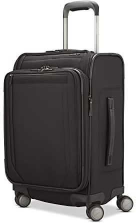Samsonite Lineate DLX Softside Erweiterbares Gepäck mit Spinner-Rädern, Schwarz, Carry On EXP Spinner, Lineate DLX Softside erweiterbares Gepäck mit Spinnrollen