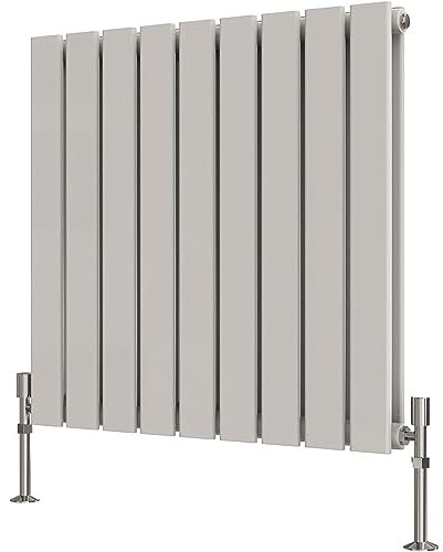 Radbliss Horizontal Flat Panel Radiator 600x612mm White Double Design RAD Central Heating