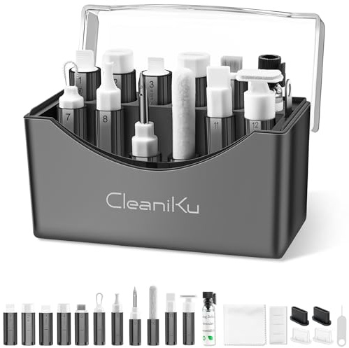 Kit de Limpieza para iPhone C, Herramienta de Limpieza de Puertos de Carga, restauración de reparación de teléfono Multiherramienta con Cubierta de Altavoz, Kit de Limpieza USB CleaniKu para Cables