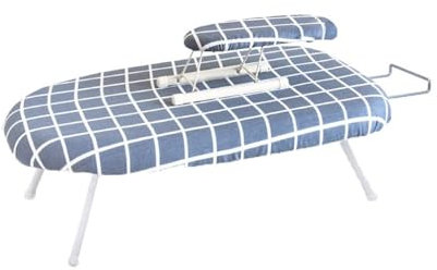HACSYP Tabla de Planchar de sobremesa: Tabla telescópica, Estante de Planchado Plegable for Escritorio, solución práctica y Que Ahorra Espacio(A)