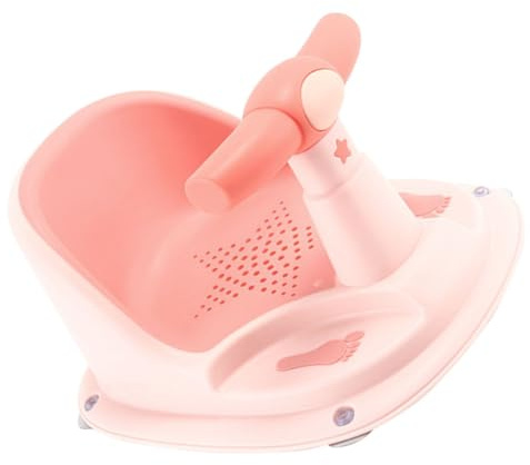 Beavorty Babybadewannensitz Kleinkinder Badesitz Rutschfest Pp Tpe Material Kompakt für Sichere Babywanne 6-12 Monate Badewannenstuhl